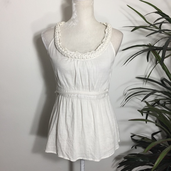 Anthropologie Tops - 🔥Anthro • Floreat semi sheer braided peasant top